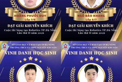 Vinh danh học sinh đạt giải Cuộc thi Sáng tạo Robotics thành phố Đà Nẵng lần thứ II năm 2026