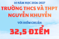Nguyễn Khuyến giữ vững vị thế top 4 thành phố điểm chuẩn vào lớp 10 năm học 2026-2027