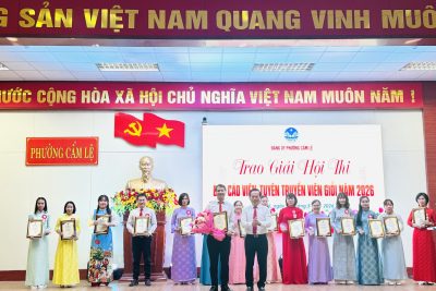 Giải nhất Hội thi báo cáo viên, tuyên truyền viên giỏi phường Cẩm Lệ năm 2026
